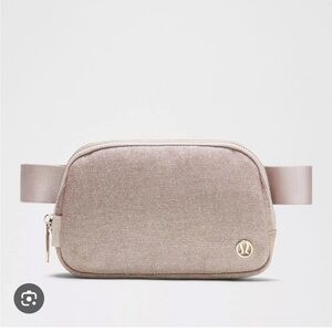 Lululemon Athletica Shimmering pink belt bag